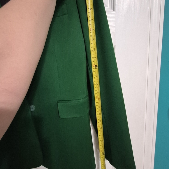 Zara NWOT Emerald Green Blazer Jacket - Picture 15 of 16